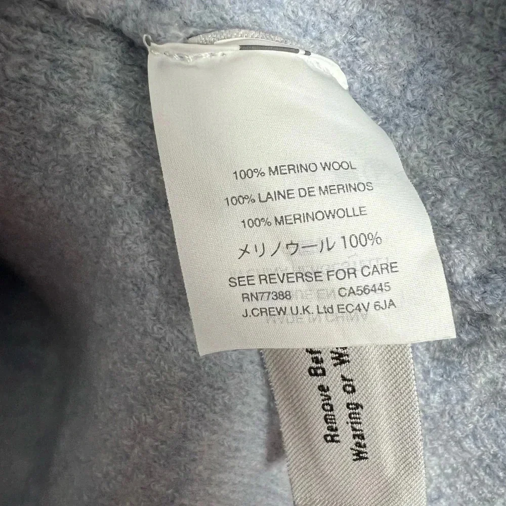 J Crew Light Blue 100% Wool Layered Tank top Size Large